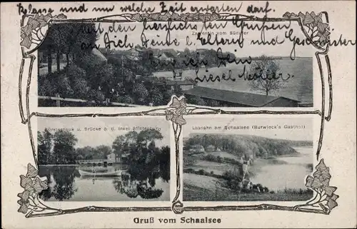 Ak Zarrentin am Schaalsee, Försterhaus, Burwieck's Gasthof