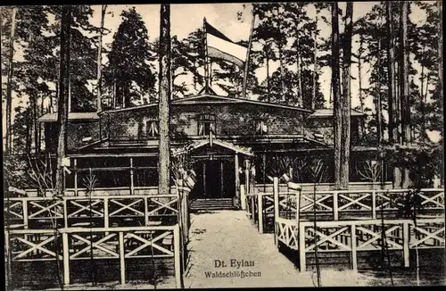 Ak Iława Deutsch Eylau Westpreußen, Gasthaus Waldschlösschen