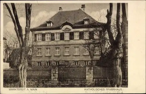 Ak Marktbreit am Main Unterfranken, Katholisches Pfarrhaus