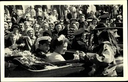 Ak Oostende Ostende Westflandern, Z.K.H. de Prins van Luik en Prinses Paola Ruffo di Calabria