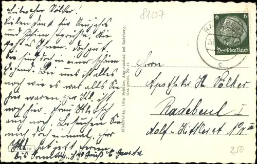 Ak Liegau Augustusbad Radeberg, Badeverwaltung