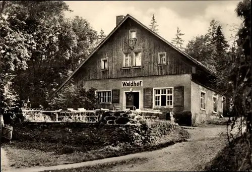 Ak Venusberg Drebach im Erzgebirge, Pension Waldhof