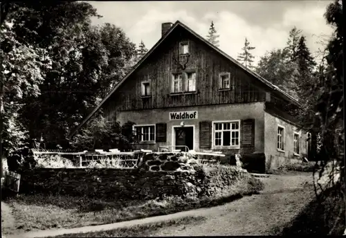 Ak Venusberg Drebach im Erzgebirge, Pension Waldhof, Außenansicht