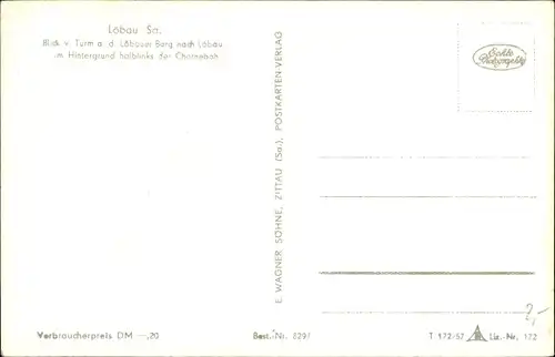 Ak Löbau Sachsen, Panorama vom Turm auf dem Löbauer Berg