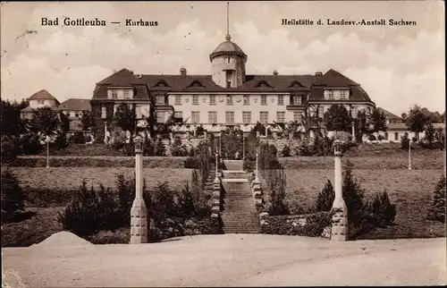 Ak Bad Gottleuba in Sachsen, Kurhaus, Heilstätte d. Landesv.-Anstalt Sachsen