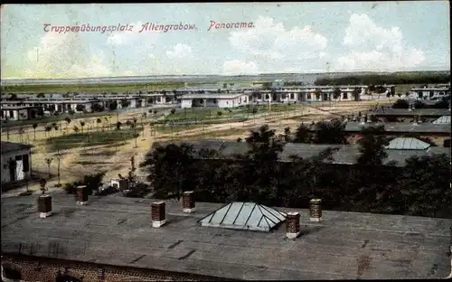 Ak Altengrabow Möckern in Sachsen Anhalt, Truppenübungsplatz, Panorama