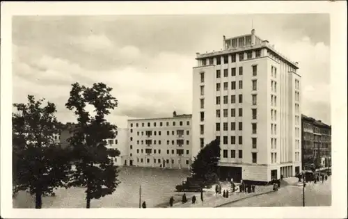 Ak Berlin Friedrichshain, Hochhaus Weberwiese