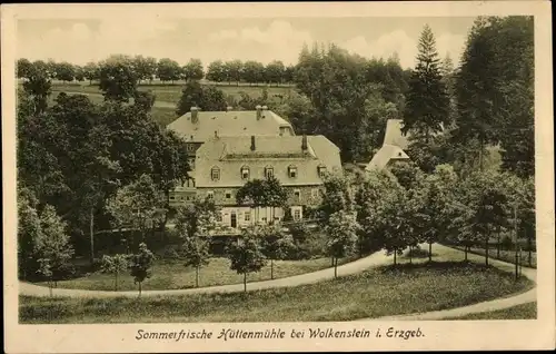 Ak Wolkenstein im Erzgebirge, Hüttenmühle