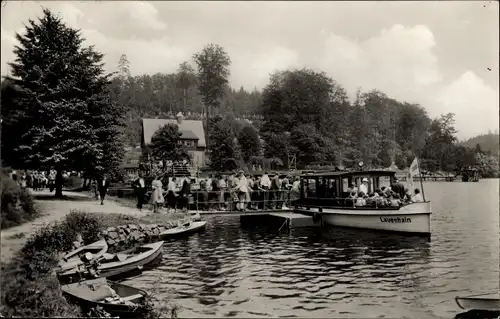 Ak Kriebstein in Mittelsachsen, Dampferanlegestelle