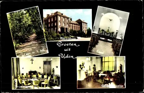 Ak Uden Nordbrabant, Klooster, Retraitehuis der Missiezusters, Kapel