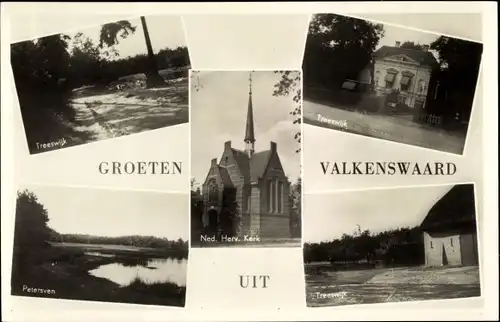 Ak Valkenswaard Nordbrabant, Treeswijk, Petersven, Ned. Herv. Kerk