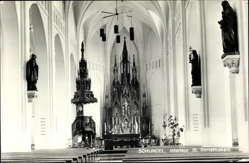 Ak Schijndel Nordbrabant Niederlande, Interieur St. Servatiuskerk