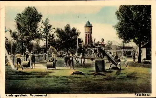 Ak Roosendaal Nordbrabant Niederlande, Kinderspielplatz, Vrouwenhof