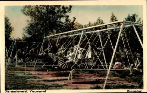 Ak Roosendaal Nordbrabant Niederlande, Dierenschommel, Vrouwenhof