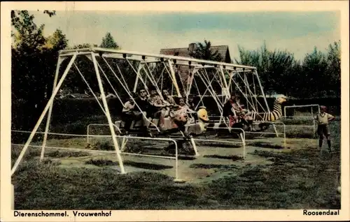 Ak Roosendaal Nordbrabant Niederlande, Dierenschommel, Vrouwenhof