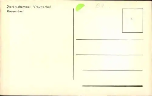 Ak Roosendaal Nordbrabant Niederlande, Dierenschommel, Vrouwenhof