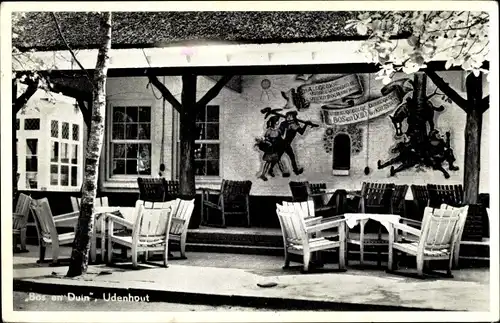 Ak Udenhout Nordbrabant Niederlande, Hotel Café Restaurant Bos en Duin