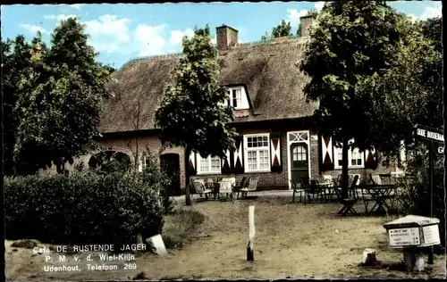 Ak Udenhout Nordbrabant Niederlande, Café De rustende Jager