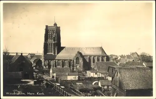 Ak Woudrichem Nordbrabant, Herv. Kerk