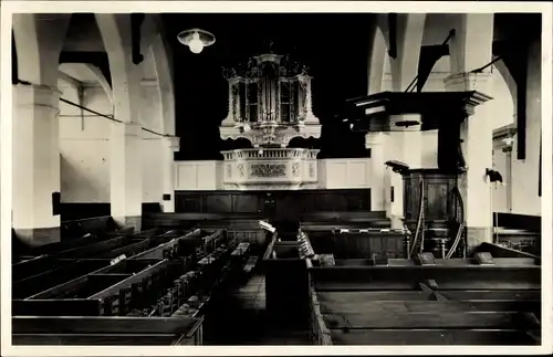 Ak Woudrichem Nordbrabant, Interieur Ned. Herv. Kerk