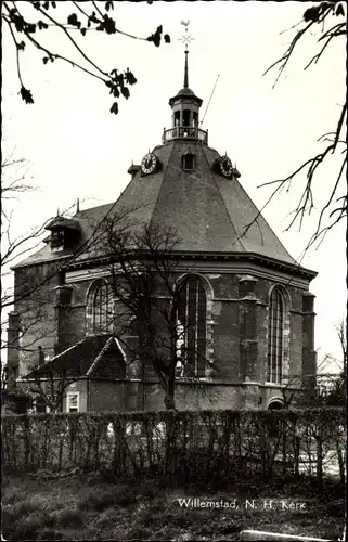 Ak Willemstad Nordbrabant Niederlande, N. H. Kerk