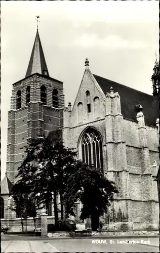 Ak Wouw Nordbrabant, St. Lambertuskerk