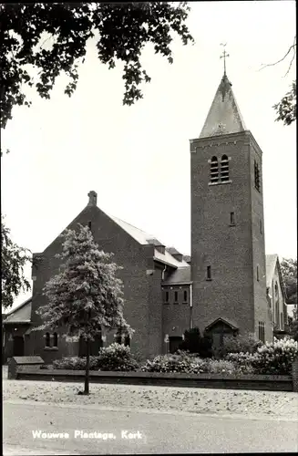 Ak Wouw Nordbrabant, Wouwse Plantage, Kerk