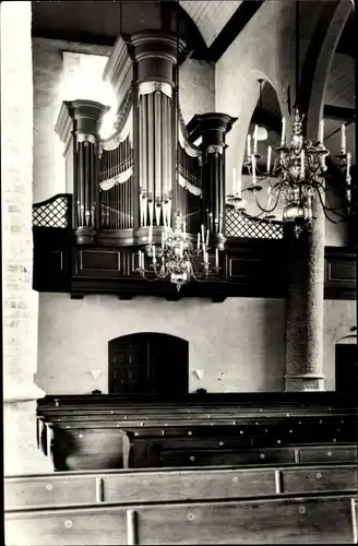 Ak Waalwijk Nordbrabant Niederlande, Ned. Herv. Kerk, Orgel