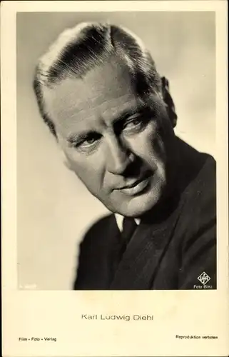 Ak Schauspieler Karl Ludwig Diehl, Portrait