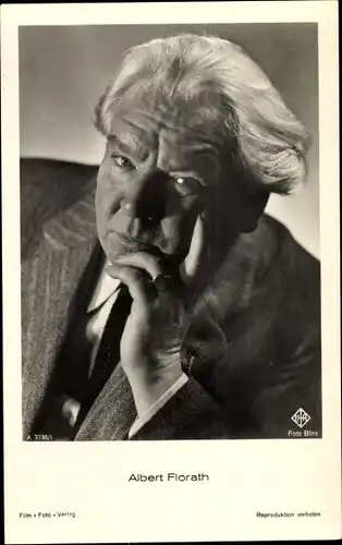 Ak Schauspieler Albert Florath, Portrait