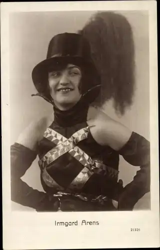 Ak Schauspielerin Irmgard Arens, Portrait, Autogramm