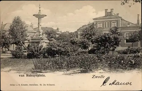 Ak Zwolle Overijssel Niederlande, Van Nahuysplein