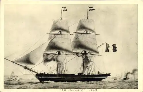 Ak La Mouette 1845, Segelschiff