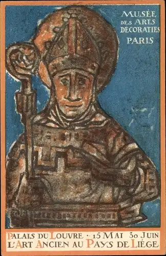 Ak Paris, Palais du Louvre, Musée des Arts Decoratifs, L'Art Ancien au Pays de Liége