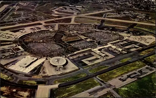 Ak Flughafen Idlewild Queens New York, Luftbild vom Flughafen