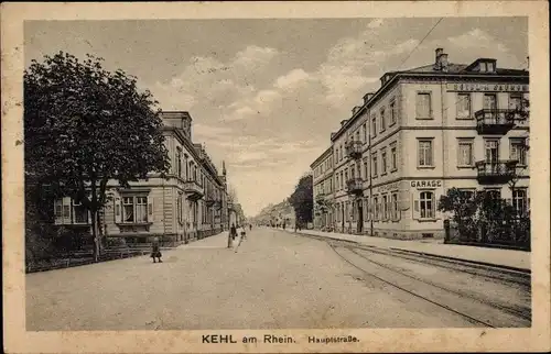 Ak Kehl am Rhein Baden Württemberg, Hauptstraße, Hotel du Saumon