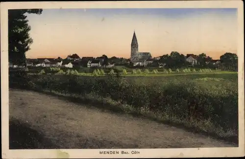 Ak Menden Sankt Augustin, Blick auf den Ort