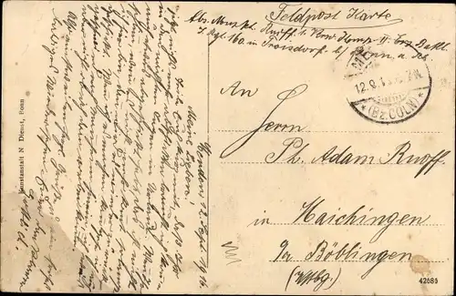 Ak Menden Sankt Augustin, Blick auf den Ort