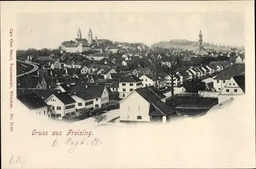 Ak Freising in Oberbayern, Totalansicht