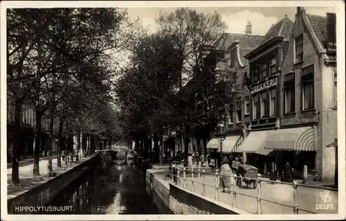 Ak Delft Südholland Niederlande, Hippolytusbuurt