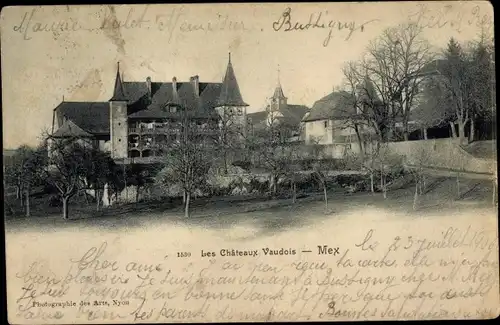 Ak Mex Kt. Waadt, Les Chateaux Vaudois, Schlossansicht