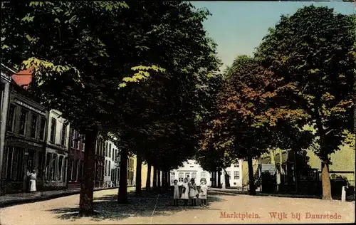 Ak Wijk bij Duurstede Utrecht, Marktplein