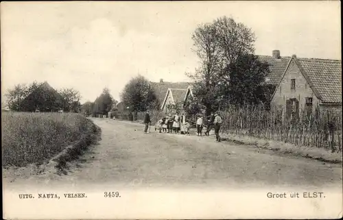 Ak Elst Gelderland Niederlande, Dorfstraße