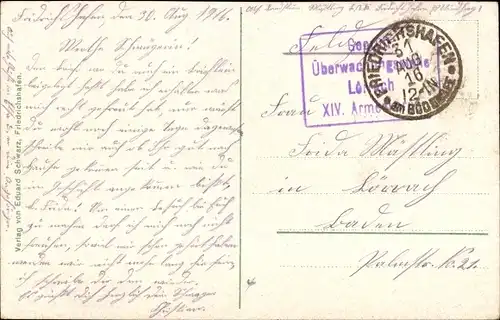 Ak Bodensee-Dampfer Württemberg, Salondampfer