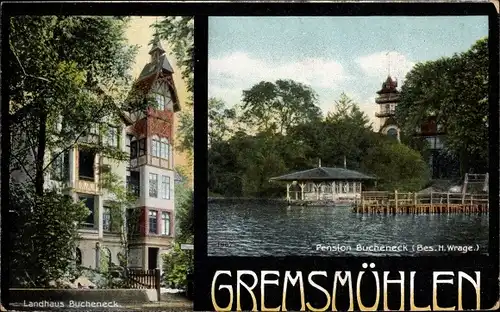 Ak Gremsmühlen Malente in Ostholstein, Landhaus Bucheneck, Pension Bucheneck
