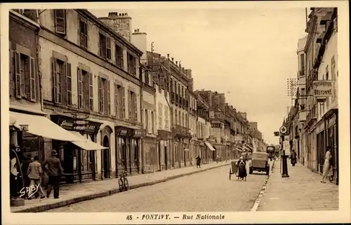 Ak Pontivy Morbihan, Rue Nationale