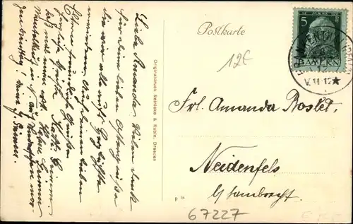 Ak Frankenthal in der Pfalz, Mahlastraße