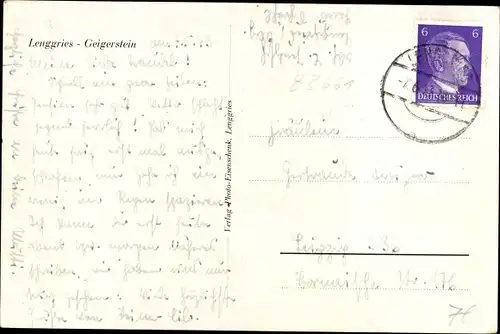 Ak Lenggries in Oberbayern, Geigerstein