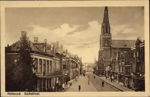 Ak Helmond Nordbrabant Niederlande, Kerkstraat