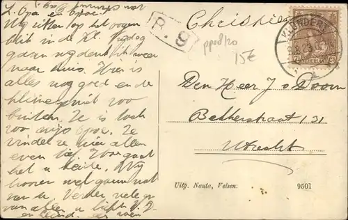 Ak Klundert Nordbrabant, Straßenpartie, Wohnhäuser